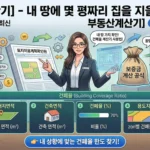 건폐율 계산기 - 내 땅에 몇 평짜리 집을 지을 수 있을까? [부동산계산기]