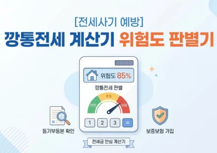 깡통전세 계산기 위험도 판별기 [전세사기 예방]