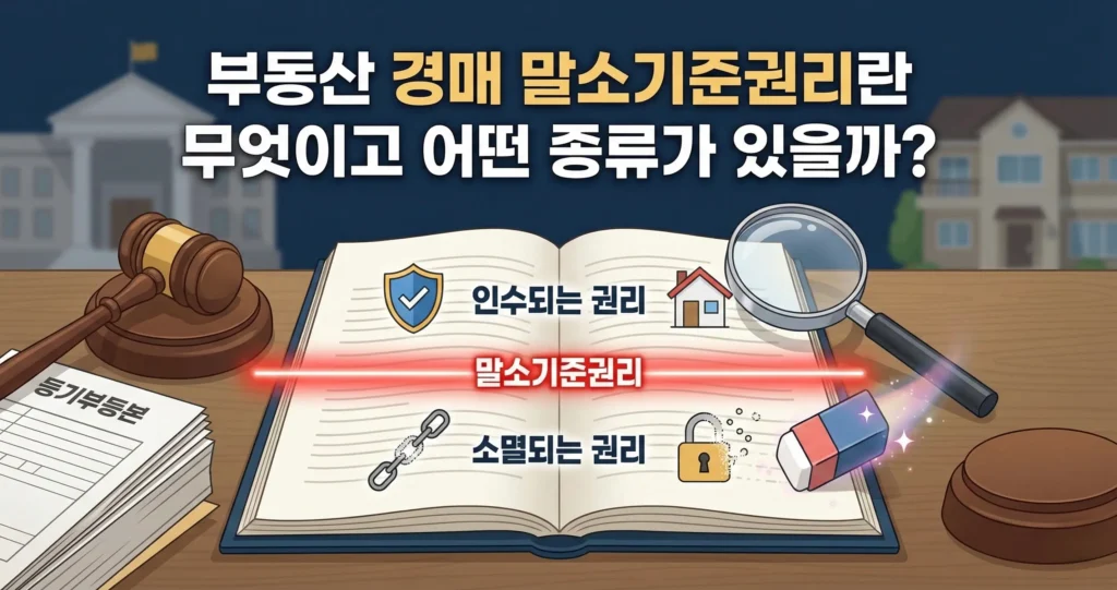 부동산 경매 말소기준권리란 무엇이고 어떤 종류가 있을까?