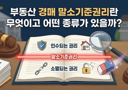 부동산 경매 말소기준권리란 무엇이고 어떤 종류가 있을까?