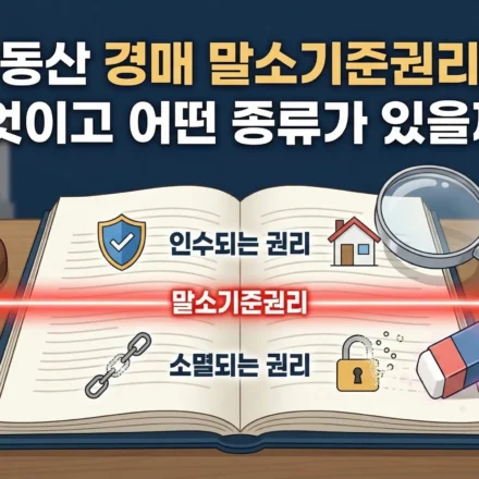 부동산 경매 말소기준권리란 무엇이고 어떤 종류가 있을까?