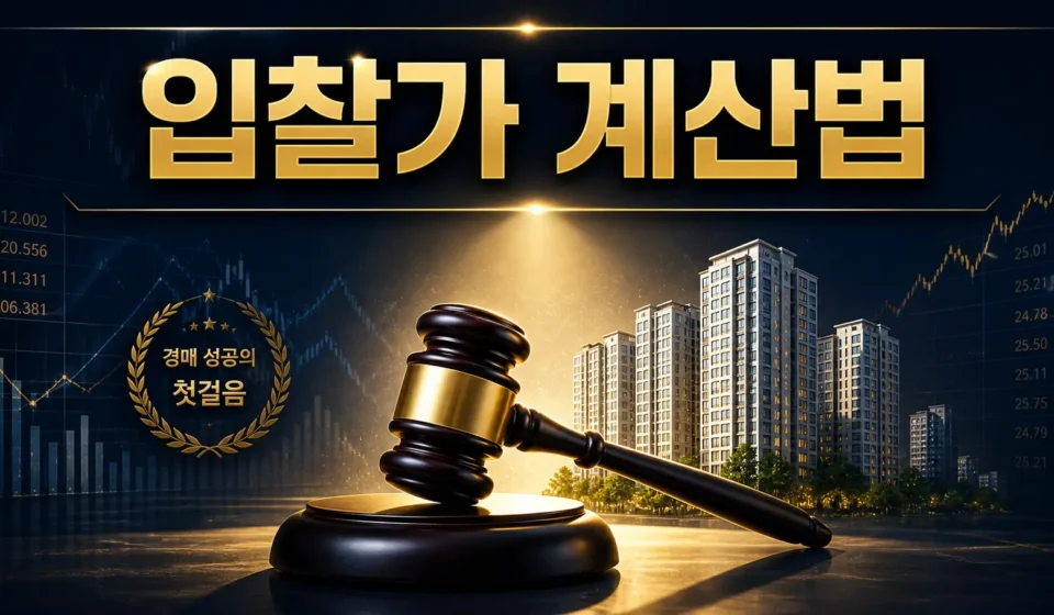 부동산 경매 입찰가 계산법