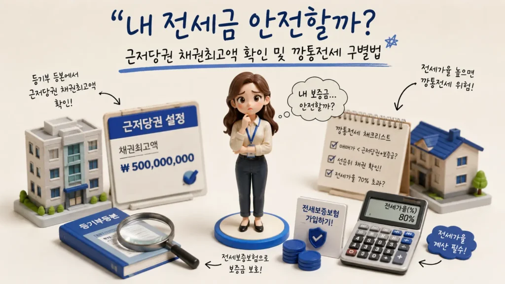 내 전세금 안전할까? 근저당권 채권최고액 확인 및 깡통전세 구별법