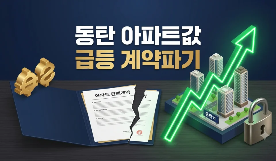 반도체 셔세권 동탄 아파트값 폭등에 배액배상 속출: 한 달 새 매물 30.9% 증발