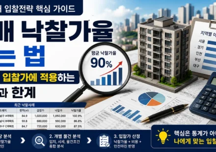 경매 낙찰가율 통계를 활용해 아파트 경매 입찰가를 계산하는 방법
