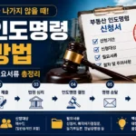 경매 인도명령 신청방법과 신청기간 대상 필요서류를 설명하는 인포그래픽