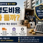 경매 명도비용 강제집행 운반비 보관비 계산 방법
