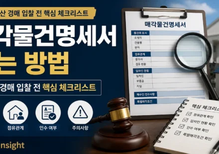 매각물건명세서 보는 방법과 확인 순서를 설명하는 대표 이미지