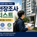 경매 현장조사 체크리스트 임장 가서 확인할 10가지