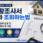 현황조사서 뜻과 조회 방법을 설명하는 대표 이미지