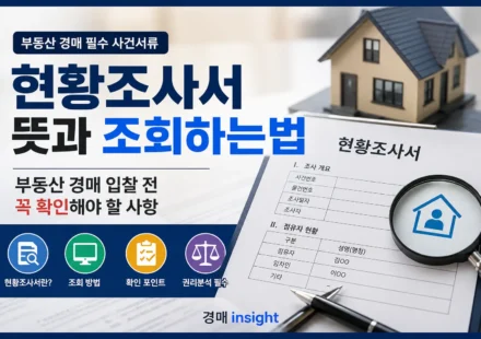 현황조사서 뜻과 조회 방법을 설명하는 대표 이미지