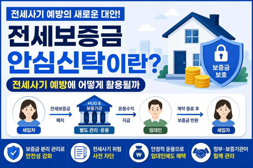 전세보증금 안심신탁 구조와 전세사기 예방 방법