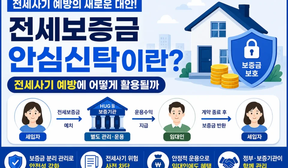 전세보증금 안심신탁 구조와 전세사기 예방 방법
