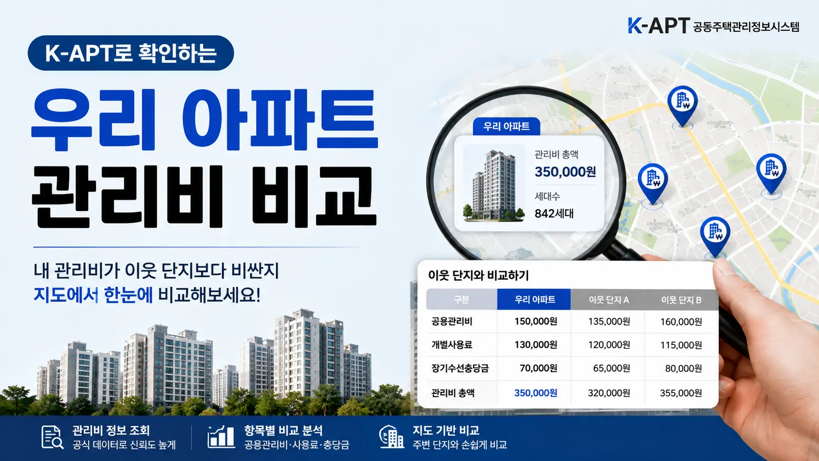 아파트 관리비 비교 K-apt 공동주택관리정보시스템 조회 방법