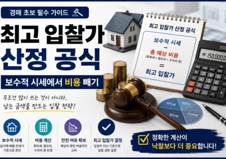 최고 입찰가 계산 공식을 설명하는 대표 이미지