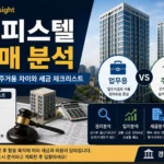 업무용과 주거용 오피스텔 경매를 비교하는 대표 이미지
